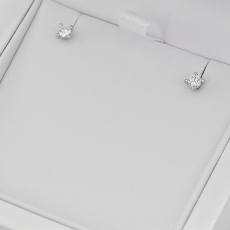 Zlaté náušnice s diamantmi 25164