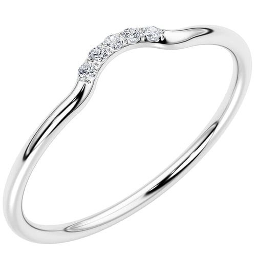 Vykrojený prsteň s lab-grown diamantmi Cole