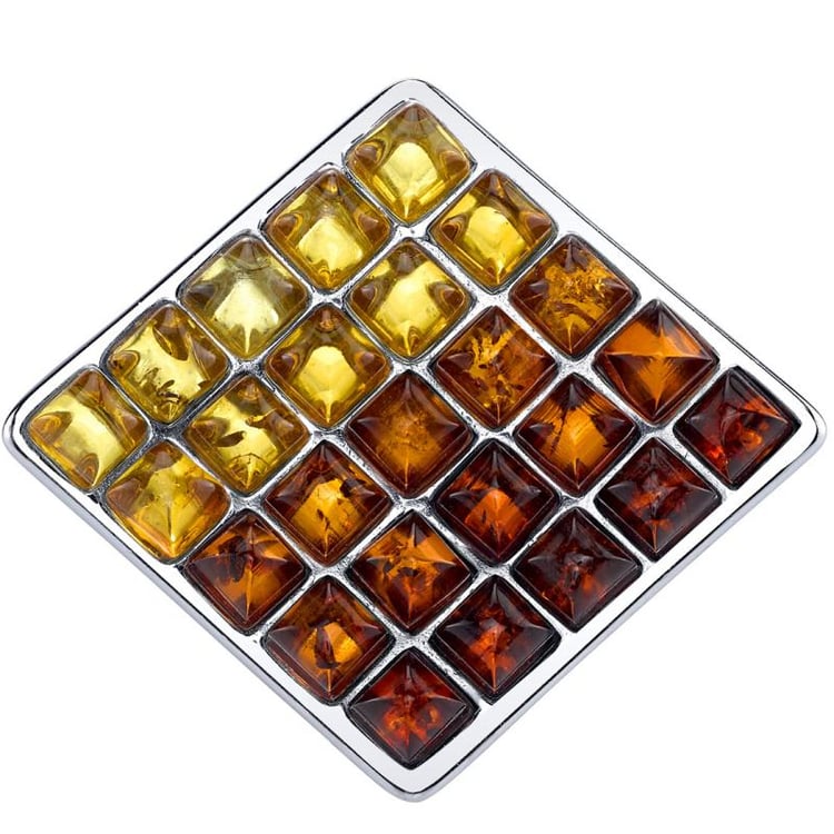 Jantárový prsteň zo striebra 34216