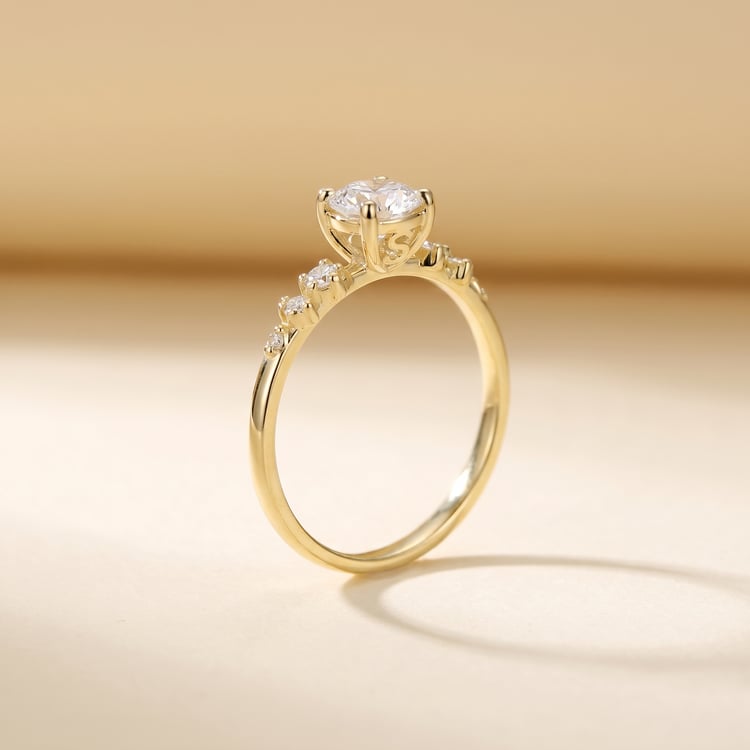 Zásnubný prsteň s výberom písmen a lab-grown diamantmi Olha 166785