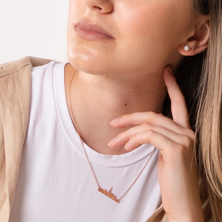 Strieborný náhrdelník mesta Paríž 107135