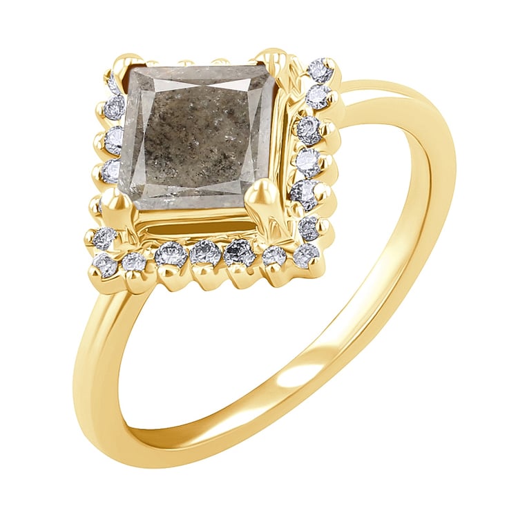 Set prsteňov so salt and pepper diamantom Kamal 131815