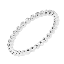 Minimalistický guličkový prsteň s diamantmi Ruiz