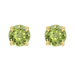 Zlaté náušnice s olivínmi Beaola