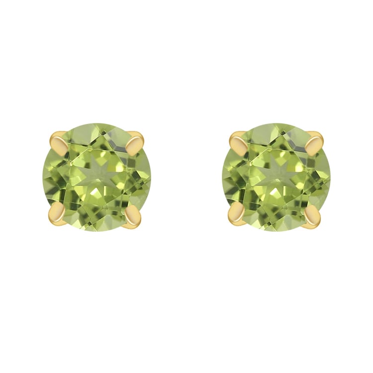 Olivínové zlaté náušnice