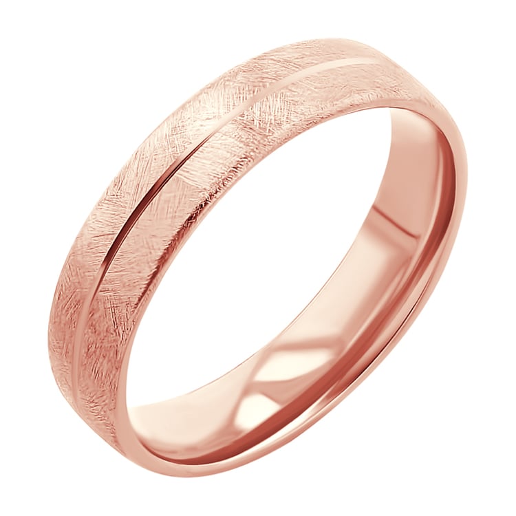 Svadobné obrúčky so škrabaným povrchom zo zlata Diamie 117519