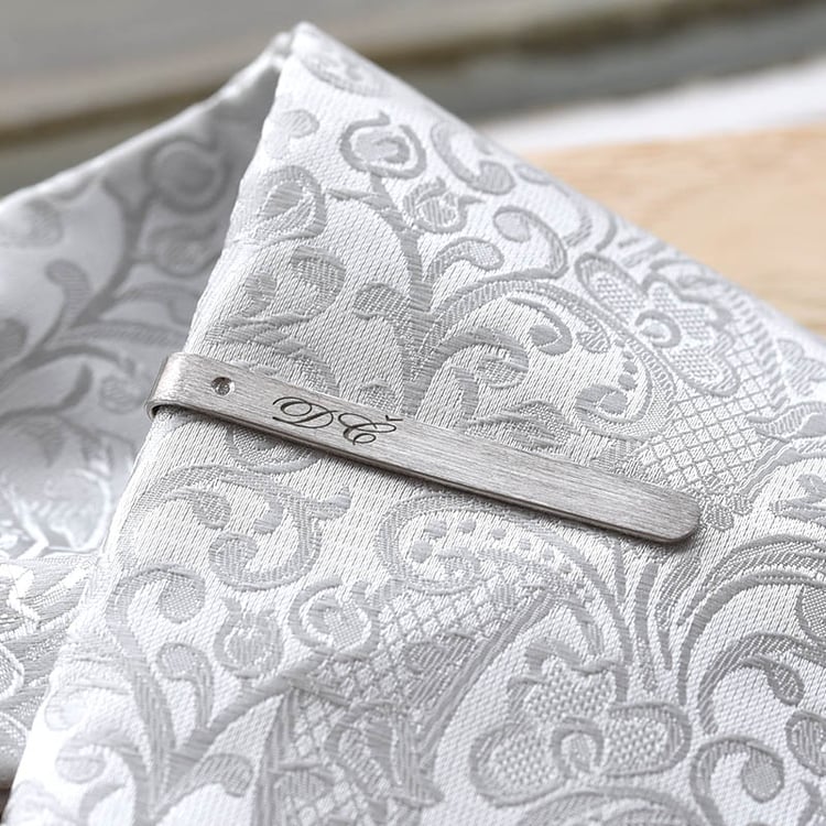 Strieborná kravatová spona 78471