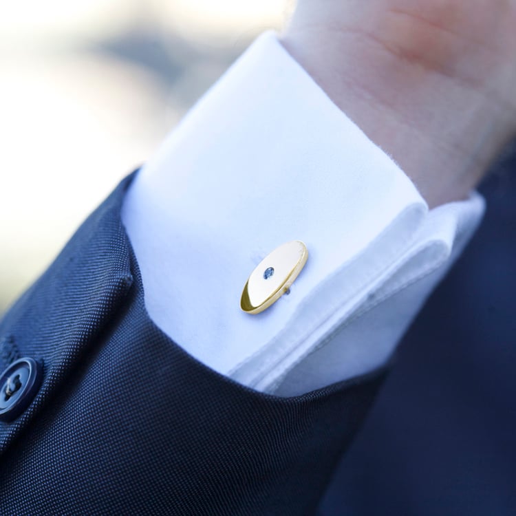 Manžetové gombíky s diamantmi 60405