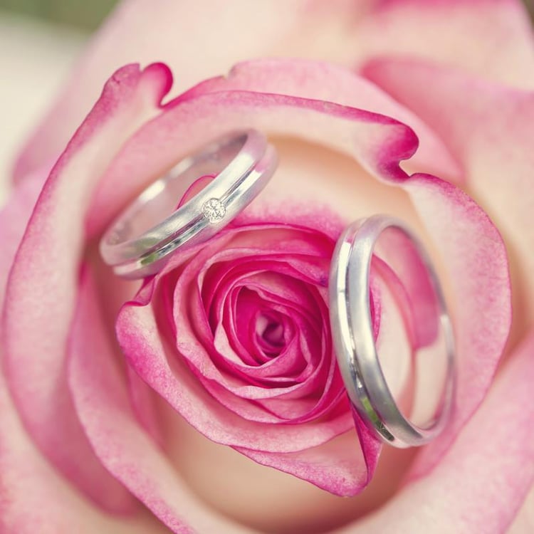 Platinové snubné prstene 20004