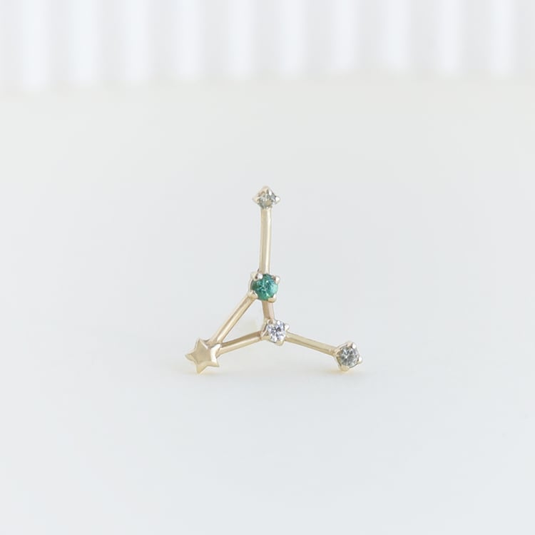 Zlatá náušnica so znamením 95352