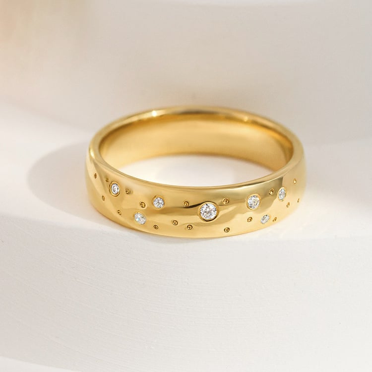 Zlaté svadobné obrúčky s diamantmi Berdy 156788