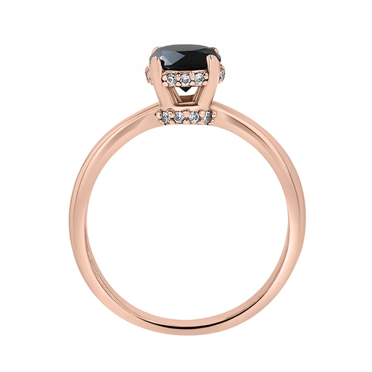 Prsteň s čiernym a bielymi diamantmi Ymos 141996