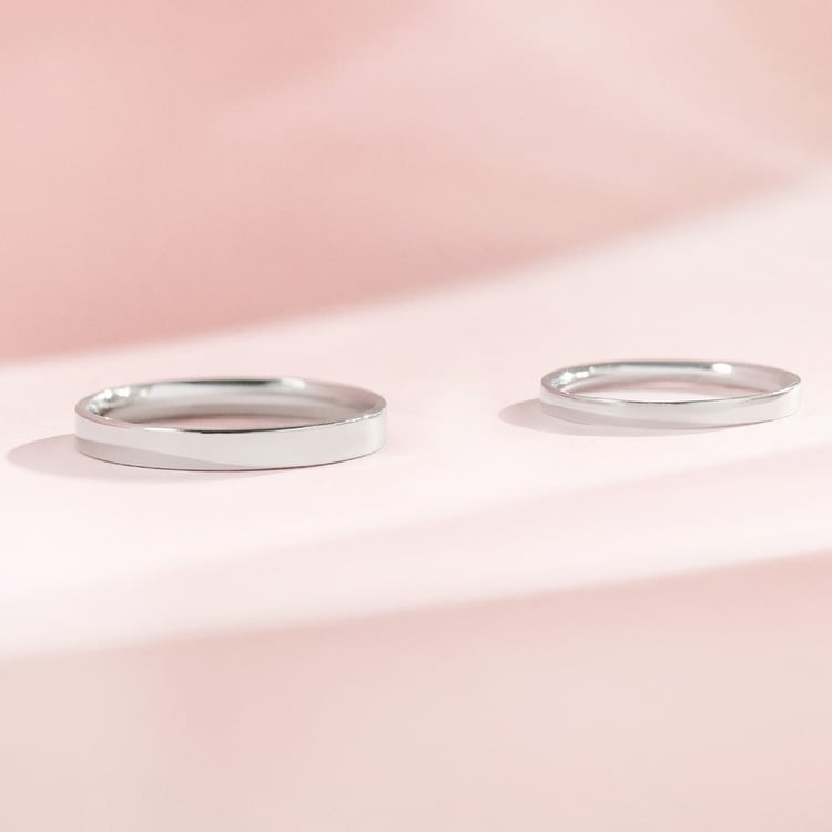 Ploché svadobné prstene zo zlata 157069