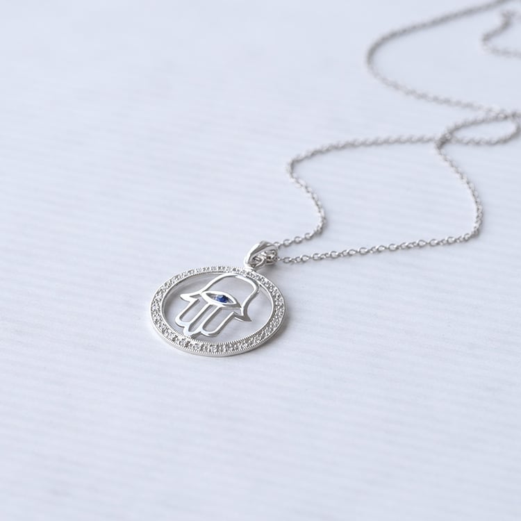 Zlatý náhrdelník sa zafírom 68981