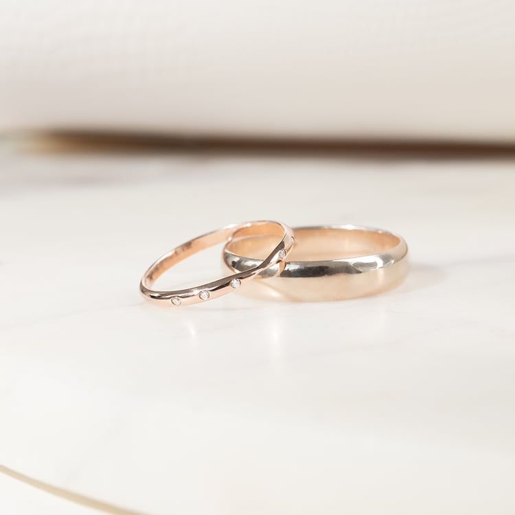 Minimalistický eternity prsteň s lab-grown diamantmi Ovone 136238