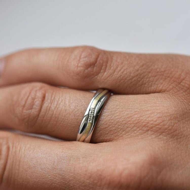 Svadobné prstene z kombinovaného zlata 28737