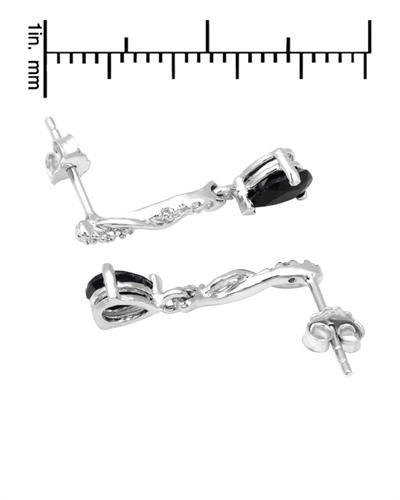 Strieborné náušnice so zafírmi 1588