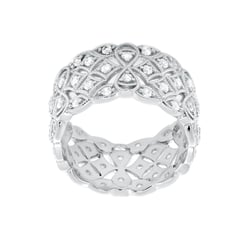 Moderný strieborný prsteň s lab-grown diamantmi Bernt