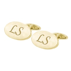 Zlaté manžetové gombíky s gravírom Stefan