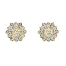 Diamantové náušnice v tvare kvetov Anstey