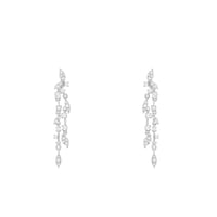 Visiace diamantové náušnice Anhelina