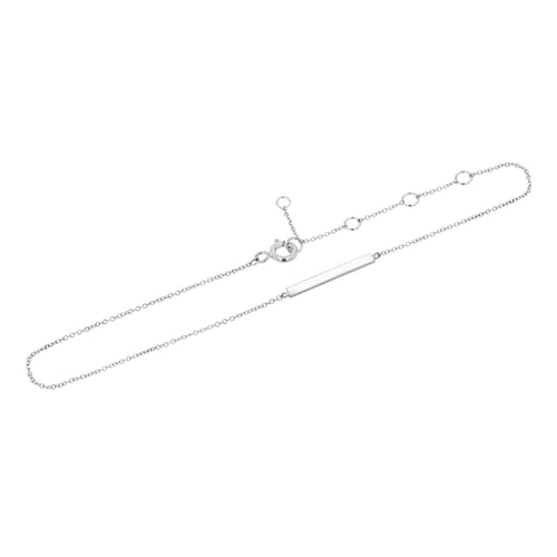 Strieborný minimalistický náramok na nohu Hawes