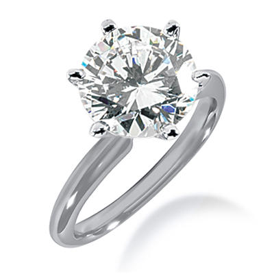 Zásnubný prsteň biele zlato s diamantom.