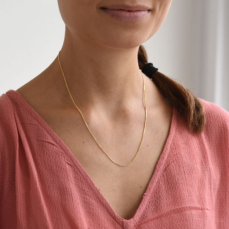 retiazka 45 cm z 14k žltého zlata 84520