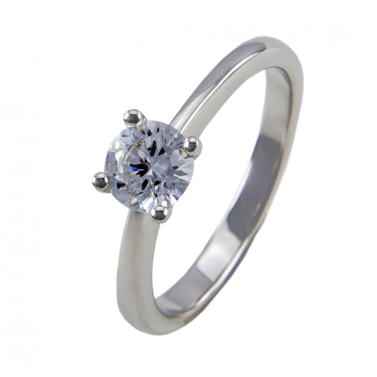 Zlatý zásnubný prsteň s diamantom Talua