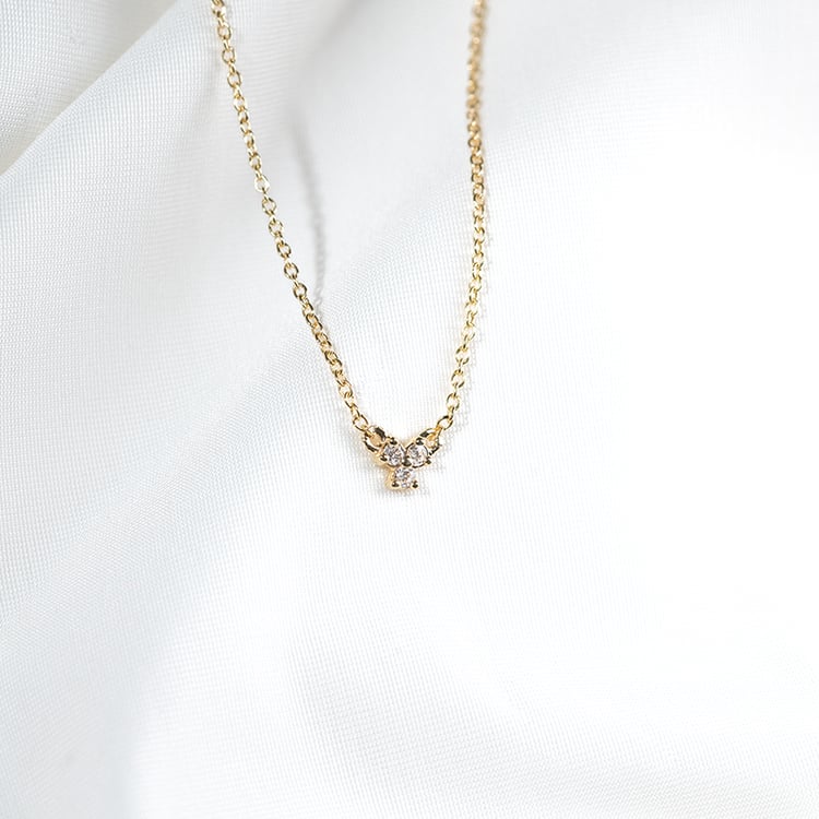 Náhrdelník s tromi lab-grown diamantmi Amine 131403