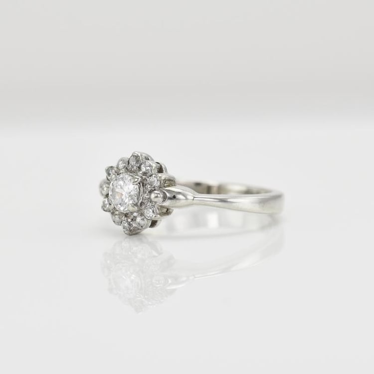 Zlatý diamantový prsteň 12809