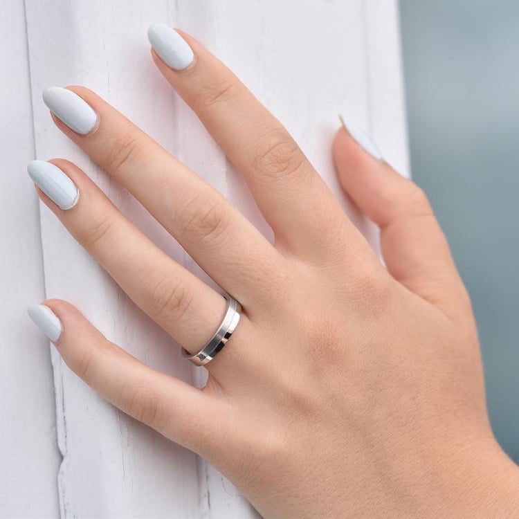 Svadobné obrúčky z platiny s diamantom 76420