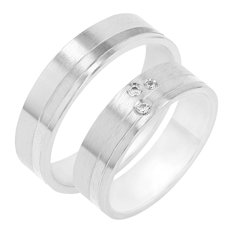 Snubné prstene z bieleho zlata 78840