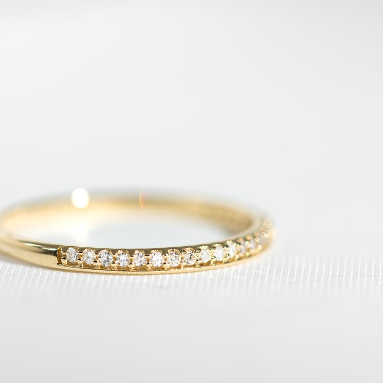 Zlatá eternity obrúčka s diamantmi Maura 123139