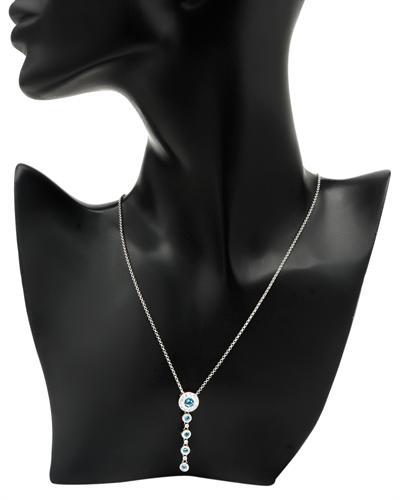 Topásový náhrdelník s diamantmi 3762