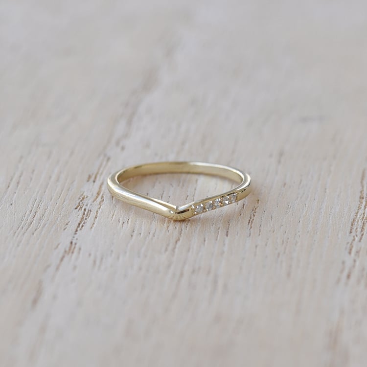 Vykrojený eternity prsteň s lab-grown diamantmi Norene 101324