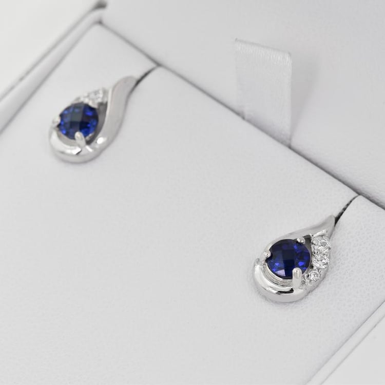 Zafírové náušnice 10772