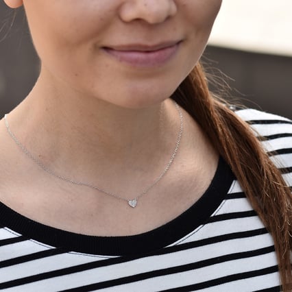 Diamantový náhrdelník so srdiečkom Algoma