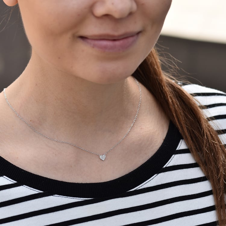 Diamantový náhrdelník so srdiečkom Algoma 42134