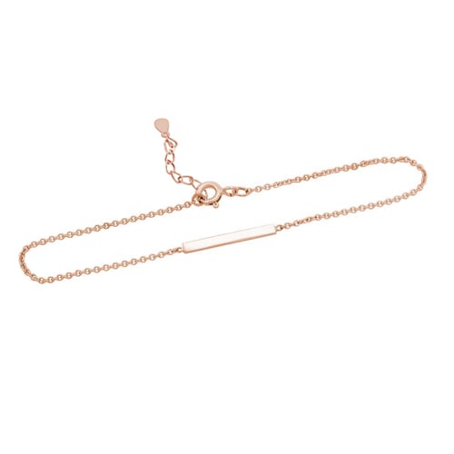 Strieborný minimalistický náramok Barr