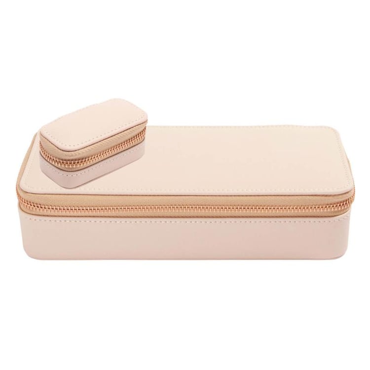 Veľké cestovné puzdro na šperky ružové 40932