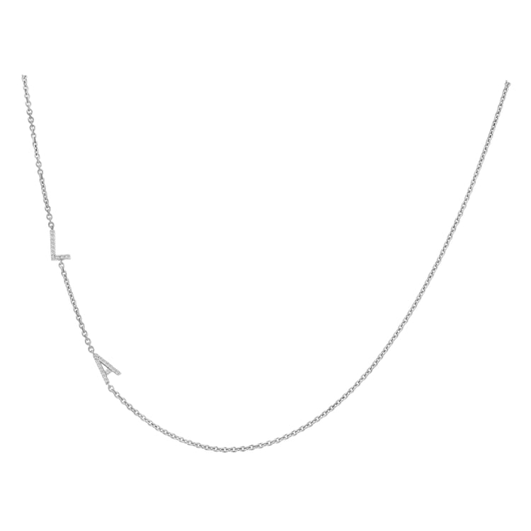 Náhrdelník s 2 písmenkami a lab-grown diamantmi Lupe 152246