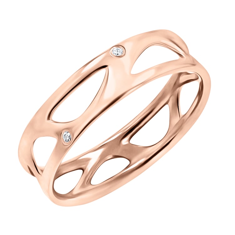 Zlaté netradičné snubné prstene Bionic 145423