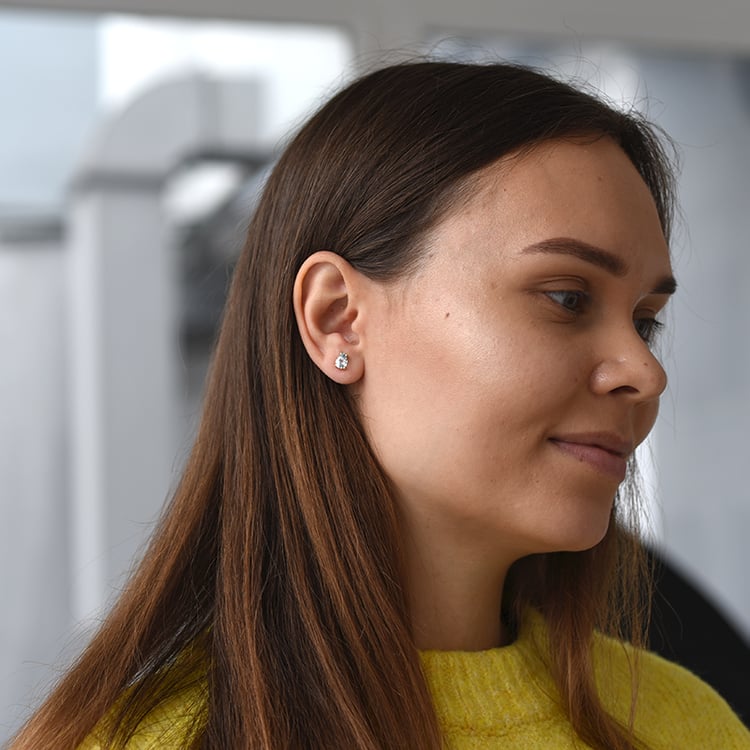 Náušnice s akvamarínovými slzami 61857