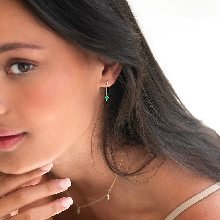 Zlatá kolekcia šperkov s brazílskymi smaragdmi Raíz 143222