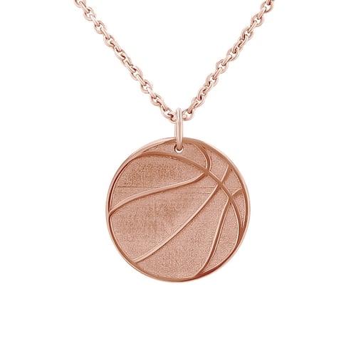 Strieborný prívesok lopta s gravírom vašej voľby Basketball