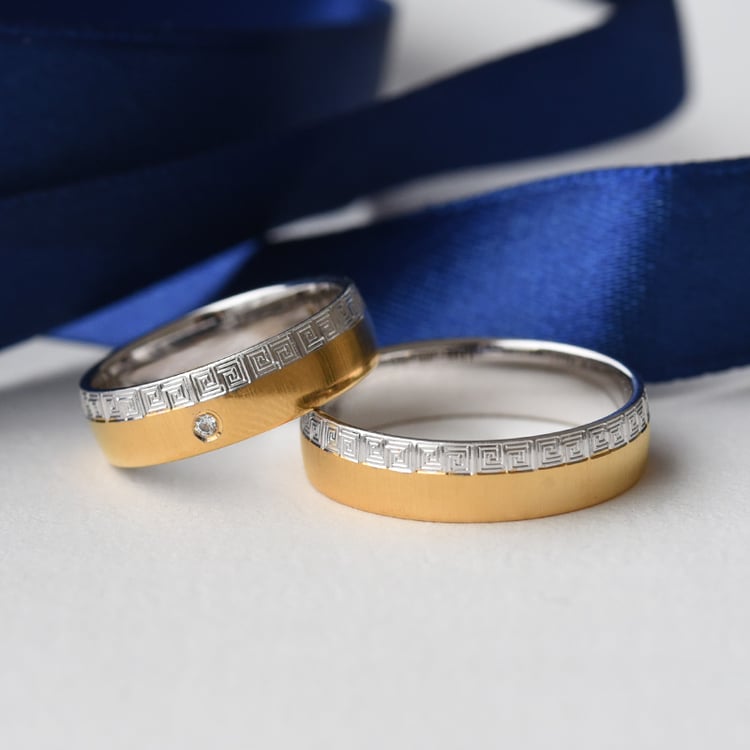 Snubné prstene s diamantom 76415