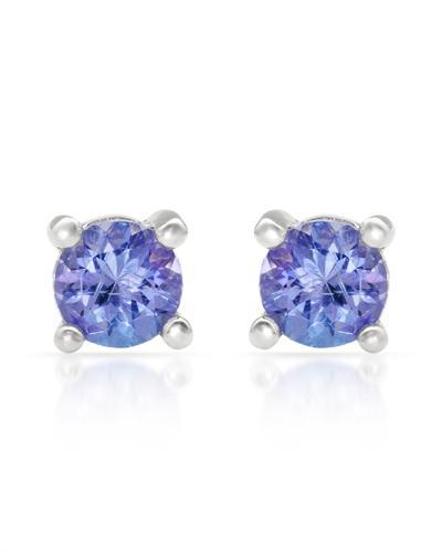 Tanzanitové náušnice strieborné