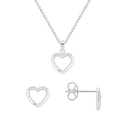 Set zlatých šperkov v tvare srdca s diamantmi Maryse