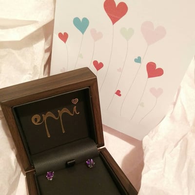 Náušnice s rubínmi